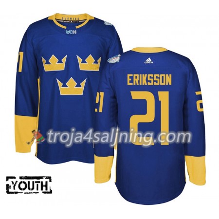 Sverige tröja Loui Eriksson 21 World Cup i ishockey 2016  Lila Premier - NHL Tröjor Barn